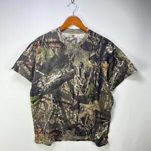 Vintage Mossy Oak Tree Camo T Shirt Large